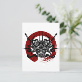 独身のな武士のEnsoの血の円 ポストカード (スタンド正面)