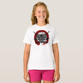 独身のな武士のEnsoの血の円 Tシャツ (正面フル)