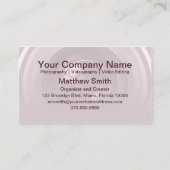 独身のな目の位置2の名刺 名刺 (裏面)