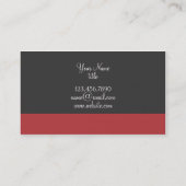 独身のな色のストライブ柄の底名刺 名刺 (裏面)