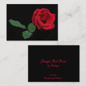 独身のな赤いバラATC 名刺 (正面/裏面)