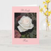 独身のの上がりました カード (黄色い花)