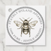 独身のオリジンハニー製品連絡情報メッセージカード フェイバータグ (正面)