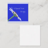 独身のデイジーフラワーオンキャンバス ノートカード (正面/裏面)