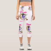 独身のハロウィーンの準備ができていおもしろいる カプリレギンス (正面)