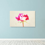 独身のバラアート写真プリント キャンバスプリント (インサイチュ (ウッドフロア))