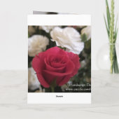 独身のバラ カード (裏面)