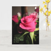 独身のバラ カード (黄色い花)