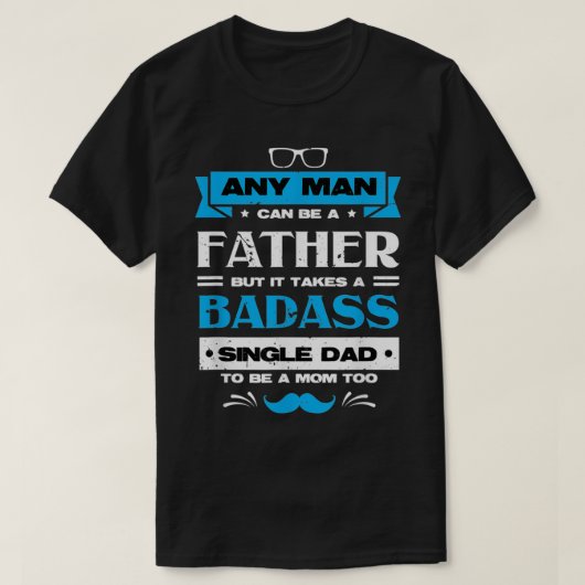 独身のパパお母さん死ぬまで Tシャツ (デザイン正面)