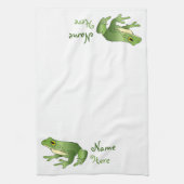 独身のパーソナライズされたFrog – キッチンタオル (縦)