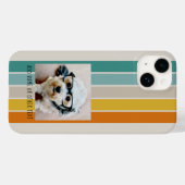 独身のフォトギャラリー – レトロストライプティール(緑がかった色)オレンジ Case-Mate iPhoneケース (裏面 (横))