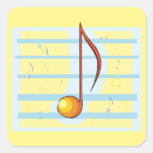 独身のミュージカル スクエアシール (正面)