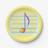 独身のミュージカル ペーパープレート (正面)