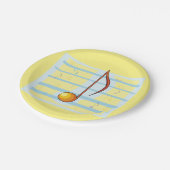 独身のミュージカル ペーパープレート (アングル)