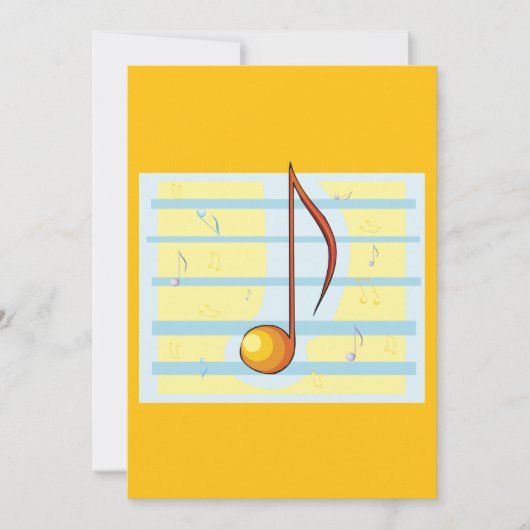 独身のミュージカル 招待状 (正面)