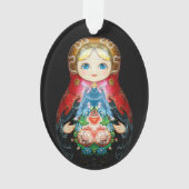 独身のロシアの人形 オーナメント (正面)