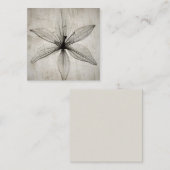 独身のヴィンテージX線花 ノートカード (正面/裏面)