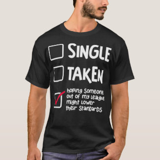 独身の人間関係状態おもしろい独身のHopi Tシャツ