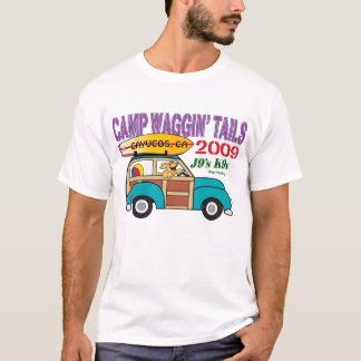 独身の側のキャンプのTシャツ Tシャツ