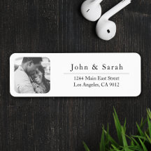 独身の写真テンプレート戻りラベルステッカー