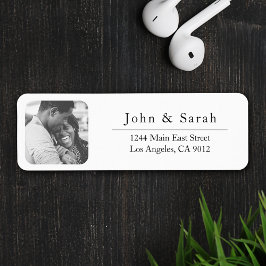 独身の写真テンプレート戻りラベルステッカー ラベル