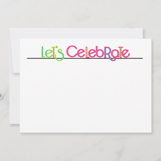 独身の及び自由 招待状 (裏面)