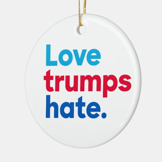 独身の味方される"愛切札憎悪"の セラミックオーナメント (左)