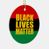 独身の味方される"黒い生命問題" セラミックオーナメント (右)