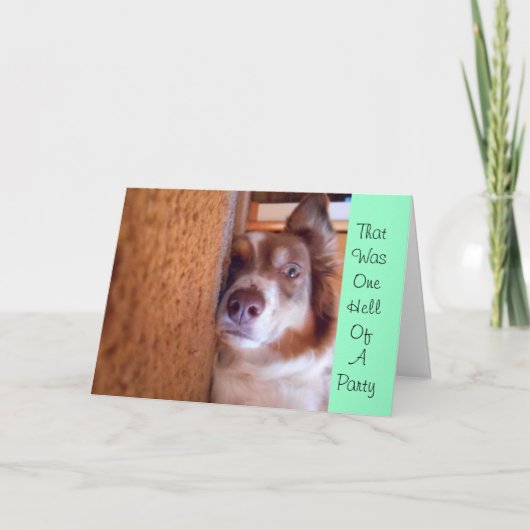 独身の女性に感謝 サンキューカード (正面)