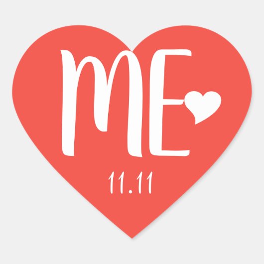 独身の日 CC1071 優しさと慈悲 ハートシール (正面)