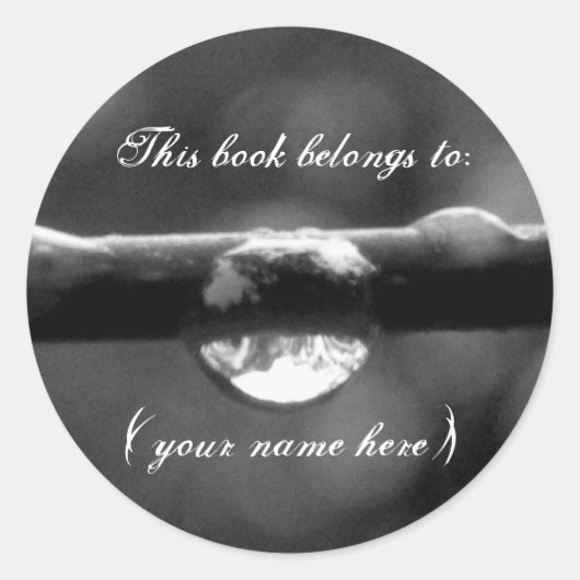 独身の滴 ラウンドシール (正面)