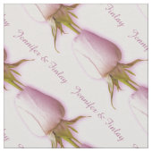 独身の薄紫結婚バラ名前をカスタムする布 ファブリック (クローズアップ)