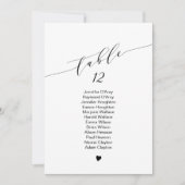 独身の表結婚座図、エレガントフォント 招待状 (正面)