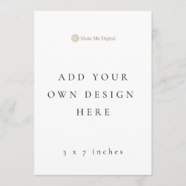 独身の5 x 7インチ結婚式 プログラム/メニュー メニュー