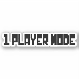 独身の / 1人のプレーヤーモード シール