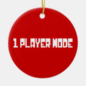 独身の / 1人のプレーヤーモード セラミックオーナメント (正面)