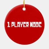 独身の / 1人のプレーヤーモード セラミックオーナメント (裏面)