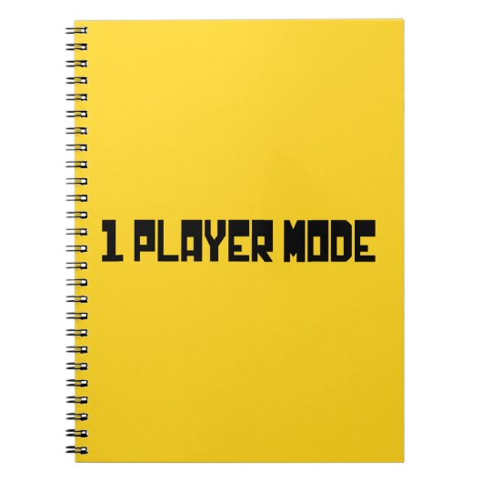 独身の / 1人のプレーヤーモード ノートブック (正面)