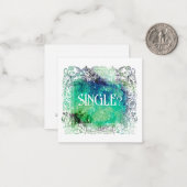 *~* 独身の?AP63人間関係フラットノートカード ノートカード (正面/裏面インサイチュ)