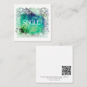 *~* 独身の?AP63人間関係フラットノートカード ノートカード (正面/裏面)