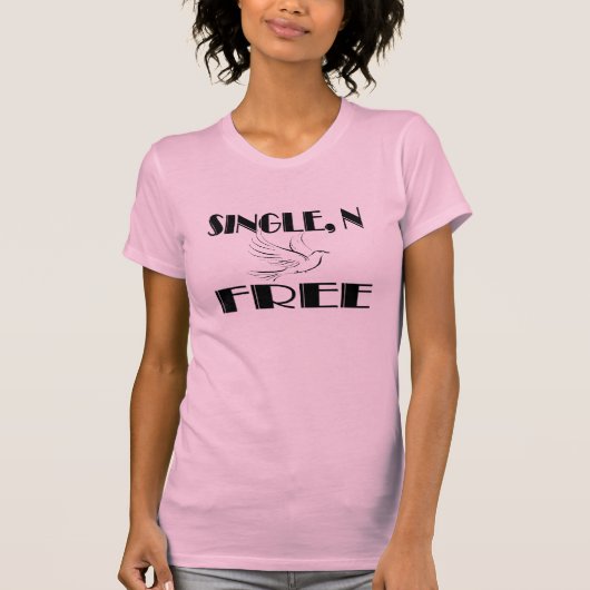 独身の, nフリー tシャツ (正面)