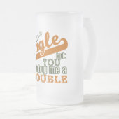 独身のmag -スタイルと色を選択 フロストグラスビールジョッキ (正面右)