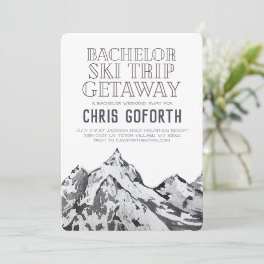 独身スキー旅行ウィークエンドトリップ 招待状 (スタンド正面)
