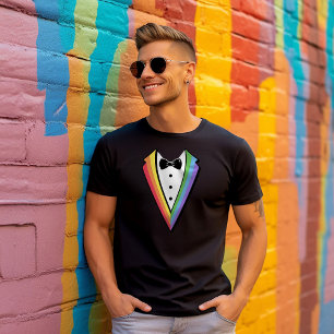 独身バチェロレッテプライドレインボーLGBTQ Tシャツ