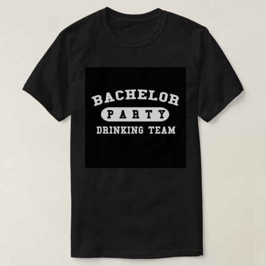 独身パーティの飲み会チーム 19 Tシャツ (デザイン正面)
