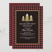 独身パーティスキー招待状 招待状 (正面/裏面)