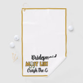 独身パーティーのグリッターで最も面白い ゴルフタオル (インサイチュ)