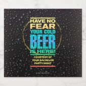 独身パーティーのビールボトルラベル ビールラベル (シングルラベル)