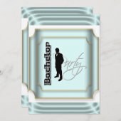 独身パーティーのフォーマルタキシード 招待状 (正面/裏面)