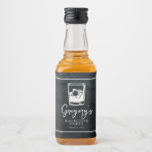 独身パーティーのモダンでスタイリッシュな装飾 リキュールボトルラベル (正面)